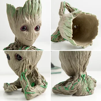 Groot Človek Risanka Pečnice Treeman Model Cvetlični Lončki Lončki Srčkan Pero Lonci