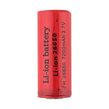 GTF 26650 3,7 v 7200mah Polnilna Litij-ionsko Baterijo, Uporabite za Svetilko DE 7200mah Zmogljivosti 26650 litijeve Baterije