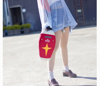 Harajuku Mobilne bo Ustrezala Japonski Anime GUNDAM RX-78-2 Ščit Cosplay Študent Šoli Pasu Messenger Vrečke Rdeče Šolski Nahrbtnik Prop