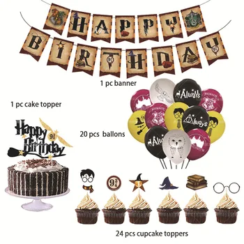 Harried Happy Birthday Latex Baloni Potter Temo Transparenti Balon Čarobno Otroka, Rojstni Dan, Poroko Steno Stranka, Okrasni Material