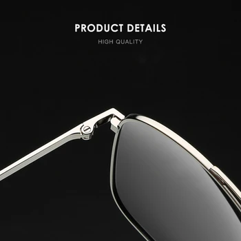 HBK Klasična moška sončna Očala Polarizirana Kvadratnih Nočna Vožnja Moškega Polaroid Očalih Pilotni Sonce Odtenkih za Ženske UV400 Zaščito