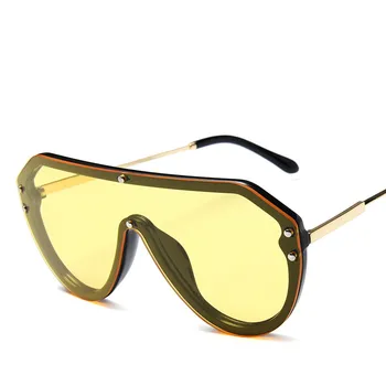 HBK Ravno Top Pilot sončna Očala Moških Klasičnih Enem Kosu Objektiv Očala sončna Očala za Ženske blagovne Znamke 2021 Nov Prihod Odtenki