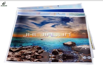 HD natisnjeni 4 kos Sunset Beach Kokos Modularni Stenske Poslikave Platno Doma Dekor Plakatov in Fotografij Brezplačna Dostava