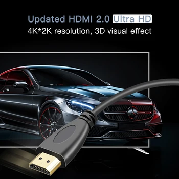 HDMI 1.4 kabel 4K 1080P Moški-Moški, Visoka Hitrost video Kabel 1m 2m 3m 5m kabli 3D zlato oklopljen Kabel za HDTV, XBOX, PS3 HDMI 1.4