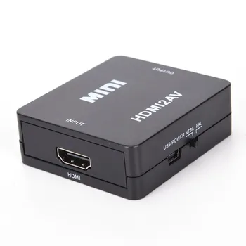 HDMI ZA AV Scaler Adapter HD Video Kompozitni Pretvornik Polje HDMI na RCA AV/CVSB L/R 1080P Video Mini HDMI2AV Podpira NTSC PAL