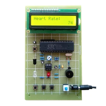 Heart Rate Meter, ki Temelji na 51 Single-chip Računalnik Diplomi Design Utrip Merilni Instrument Univerzalni Odbora, zaradi Česar Kit