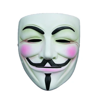 Heker Masko - V for Vendetta Maske, Pustne Maske Smolo Anonimni Fant Masko, Kostum za noč Čarovnic