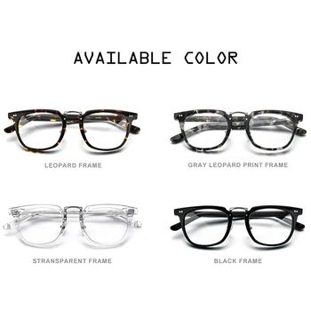 HEPIDEM Acetat Optična Očala Okvir Moških 2020 Kvadratnih Kratkovidnost Optičnih Očal Ženske Nerd Recept Očala Očala 9126