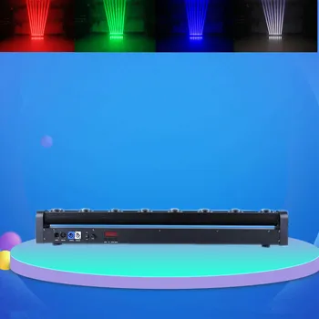 Hitra Dostava 8x12W RGBW Multicolor LED Bar Žarek Gibljive Glave Luči Za DJ-jev Določa Kraj Z Močno Dnevno svetlobo