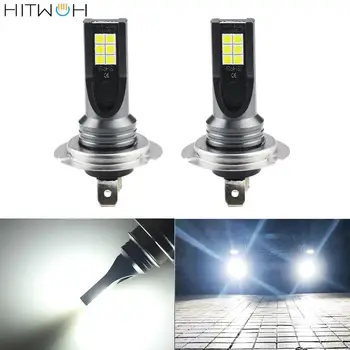 HITWH CSP H7 50 W 12000Lm LED Luči za Meglo Žarnica Dan Teče Luči LED Avto Smerniki Pretvorbo Globusi Žarnice