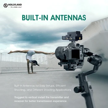 Hollyland Mars 300 Pro 1080p Prenosnega Sistema 5G Video in Avdio Prenos vgrajeni Anteni 300ft Domet