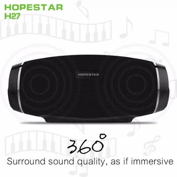 HOPESTAR H27 Brezžični Bluetooth Zvočnik 3D Stereo Soundbar Stolpec Boombox Nepremočljiva Prostem Subwoofer FM Radio PK Polnjenje XTREME
