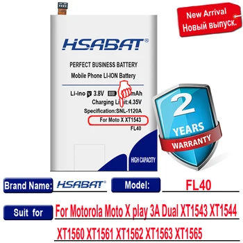 HSABAT 4450mAh FL40 Baterija za Motorola predvajaj Moto X 3A Dvojno XT1543 XT1544 XT1560 XT1561 XT1562 XT1563 XT1565 Telefonov, Baterij,