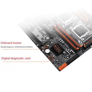 Huananzhi X79-8D matična plošča Intel Dual CPU LGA 2011 E5 2689 Razdaljo 2670 V2 DDR3 1333/1600/1866MHz 256GB M. 2 NVME SATA3 USB3.0 E-ATX