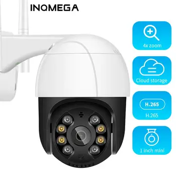 INQMEGA 1080P PTZ Wifi IP Kamera 4X Digitalni Zoom AI Človekovih Prostem H. 265 P2P ONVIF Avdio Varnosti CCTV Kamere