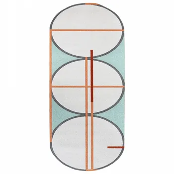 INS priljubljena post-moderne geometrijske posteljo stran preprogo, Nordijska slog pralni weaved mizico, preproga, urad za dekoracijo runner preprogo