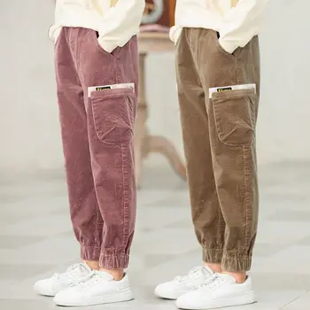 INS VROČA Dekleta' velvet hlače 4-13 let jesen in zimo, žamet zadebelitev korejski dekleta velvet hlače malčka hlače