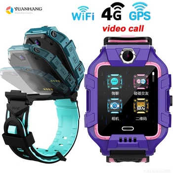IP67 Nepremočljiva Smart 4G Daljinsko vodene Kamere GPS, WI-FI Otroci Študent Tracker Poiščite Smartwatch VOLTE Video Klic SOS Zaslon Telefona Watch