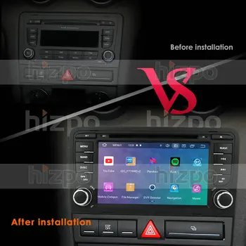 IPS 2 Din Android 10 AVTO, GPS Navigacija za Audi A4 B7 B6 S4 B7 B6 RS4 B7 SEAT Exeo 2008-2012 Dvd Stereo Radio Predvajalnik