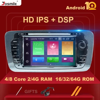 IPS DSP 4 GB, 64 G 2 Din Android 10 Avto Multimedijski Predvajalnik DVD-jev Za Seat Ibiza 6J MK4 SportCoupe Ecomotive Cupra Radio, GPS Naviagtion