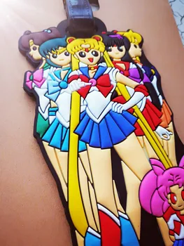 IVYYE Sailor Moon Anime Dodatki za Potovanja, shranjevanje Prtljage Oznako Kovček ID Naslov Prenosni Oznake Nosilec Prtljage Oznake Nova