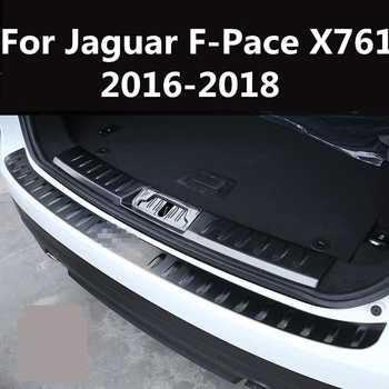 Iz nerjavečega jekla, Zunanjost, Notranjost Zadnji Odbijač Prtljažnik Izvažajo Tablice Vrata Polico Za Jaguar F-Tempo F tempo fpace X761 2016-2018