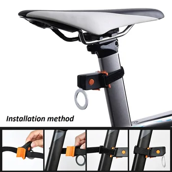 Izposoja Svetlobe USB Charge Multi Led Osvetlitev Načini Kolo Svetlobe Bliskavice Rep Zadaj Kolesa, Luči za Gore Bike Sedežna