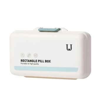 J&J Prenosni Pill Box Mini Velike Zmogljivosti Medicine Zaprti Posodi Tedensko Tabletke Primeru Potovanja, Shranjevanje Organizator Za Jesti medicine