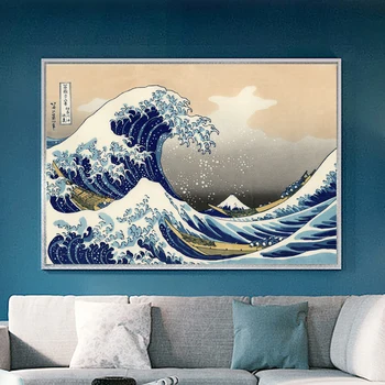 Japonska Gunma Deskanje Katsushika Hokusai Platno Slikarstvo Tiskanje Plakatov Stenskih Slikah, Ki Živijo Doma Dekoracijo