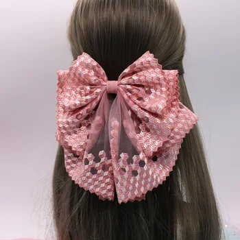 Japonski Mehko sestra Lolita Lase Hoop ročno izdelani Multi-layer Super Velik Bowknot Čipke Las Povzroči Devica pribor za Lase Cosplay