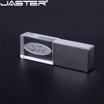 JASTER Ford crystal + kovinski USB flash drive pendrive 4GB 8GB 16GB 32GB 64GB 128GB Zunanji pomnilnik memory stick u disk