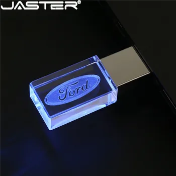 JASTER Ford crystal + kovinski USB flash drive pendrive 4GB 8GB 16GB 32GB 64GB 128GB Zunanji pomnilnik memory stick u disk