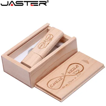 JASTER Lesene bambusa + Lesa box USB flash drive pen drive 4GB 8GB 16GB 32GB 64GB флешки usb usb ključ
