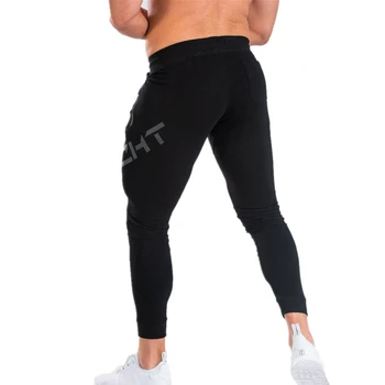 Jeseni, pozimi blagovne Znamke Telovadnici Tesen hlače za Fitnes Priložnostne Elastične Hlače bodybuilding oblačila Nove priložnostne sweatpants joggers hlače M-XXL