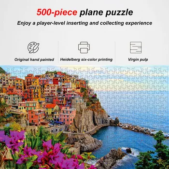 Jigsaw Puzzle Set 500 Kosov Različnih Vzorcev Krajine, Sestavljanke Izobraževalne Igrače za Otroke, Otroci 's Igre Božično Darilo
