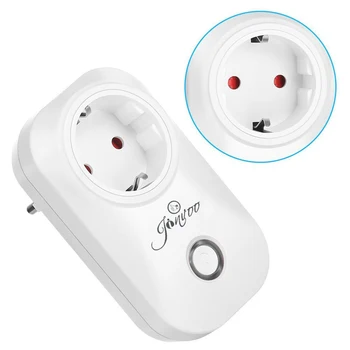 Jinvoo Smart WiFi Socket Napajalni kabel Adapter, Daljinski Glasovni Nadzor Vtičnice Vtičnice Čas Funkcije delo z Alexa Google Pomočnik