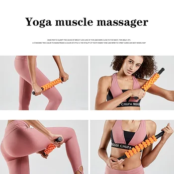 Joga stolpec fitnes, Pilates roller fascijo palico usposabljanje telovadnici mišična masaža roller joga palico masaža celega telesa za sprostitev žogo