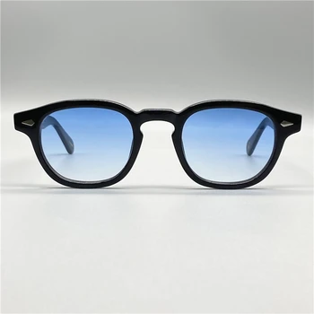 Johnny Depp original lemtosh retro sončna očala moških in žensk acetat ovalne sončna očala 2020 nova modna sončna očala z obarvane leče