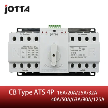 Jotta ATS 4P Dvojno Moč Samodejni Prenos Stikalo 4P odklopnika MCB AC 230V 16A 20A 25A 32A 50A 40A 63A 80A 125A