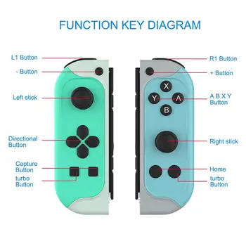 JYS 1 Par Krmilnik Levo in Desno Tipke Stikalo za Daljinski Joypad Brezžični Gamepad Krmilniki za Nintendo Stikalo