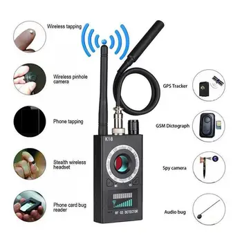 K18 Multi-funkcijo Anti Detektor Bug Mini Audio VOHUN-Fotoaparat GSM Finder Signala GPS Objektiv RF Lokator Tracker Zazna Brezžične Kamere