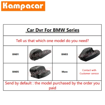 Kampacar BM01-C Wifi Dash Cam Avto Dvr Kamero Za BMW X1 F48 X3 F25 X4 F26 X5 F15 X6 F16 1 2 3 4 5 7 F20 F30 F31 F32 F40 F07 F10