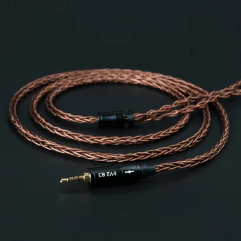 KB UHO 8 core oxygen-free copper kabel 2.5/3.5/4.4 MM z 2 PIN/MMCX/TFZ/QDC Blon bl-03 KB04 KB06 TRI I3 I4 KZ ZSX ZS10 PRO ZSN