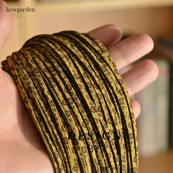 Kewgarden 3 mm Elastično gumico Oprtnice DIY Lase Band Materiala Trakovi Ravno band iz gume Dodatki, 20 metrov/veliko