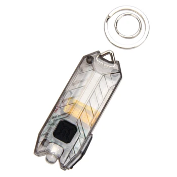 Keychain Svetilka na Prostem Led Svetilko Polnjenje prek kabla USB Prenosni Cev 2 Načini Svetilka Kompaktna Keyring Svetlobe Polnilna Mini 45LM