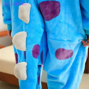 Kigurumi pošast Sulley Sullivan odraslih onesies Pižame Cartoon živali kostum Pižamo Unisex pijamas ,sleepwear ,party obleke