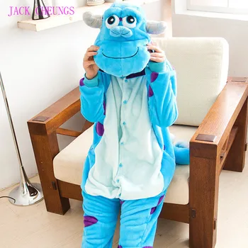 Kigurumi pošast Sulley Sullivan odraslih onesies Pižame Cartoon živali kostum Pižamo Unisex pijamas ,sleepwear ,party obleke