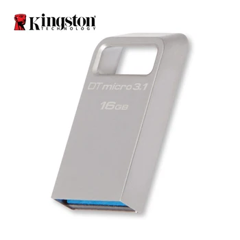 Kingston USB 3.1 Flash Disk 64GB 128GB 100MB/s mini USB Pen Drive 16GB 32GB Kovinski cle USB 3.0, U Disk Flashdisk za Računalnik PC