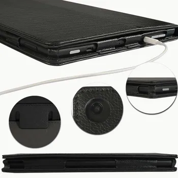 KK&LL Za Amazon Fire HD 10(7./5. Generacija,2017/Sprostitev) Bluetooth tipkovnica+Pametnih Tablet Usnje Folio Stojalo Pokrov Primeru