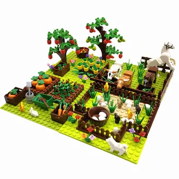 Kmetije, Živali, Dreves, Rastlin gradniki za Otroke MOC Združljiv Klasične Opeke Igrače za Otroke Juguetes Bloques Osnovno Ploščo